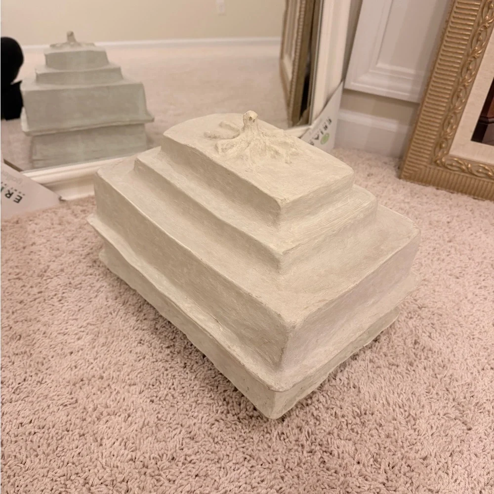 White Tiered Decorative Box